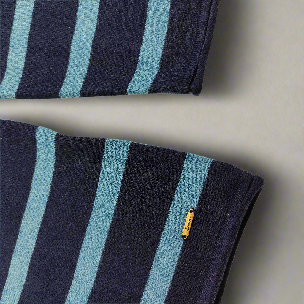 Пуловер с райета от кашмир и памук Scotch & Soda