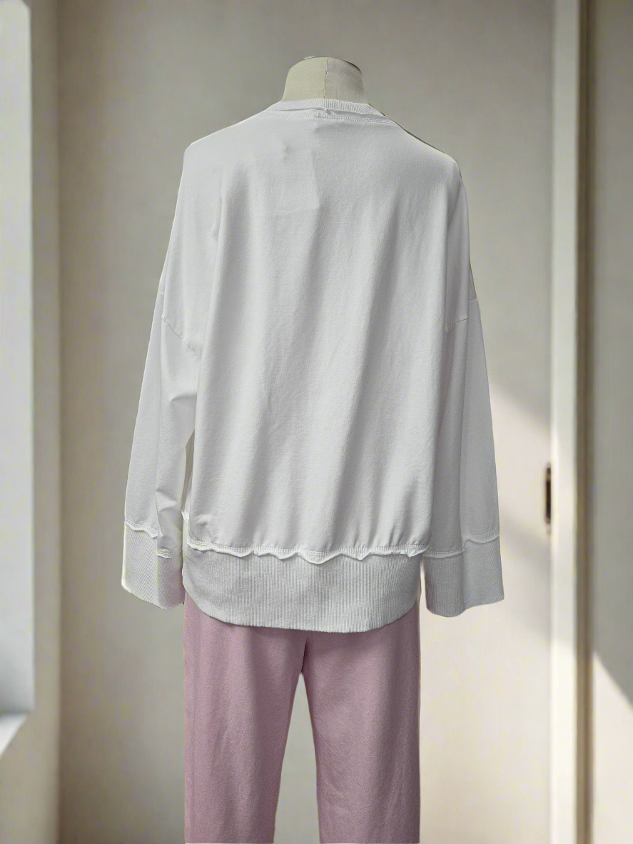 Памучна блуза White sport