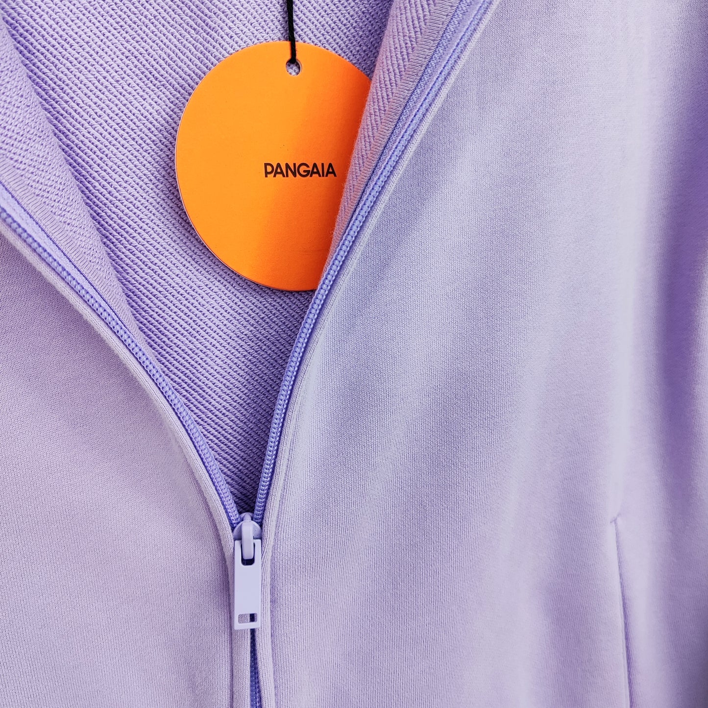 PANGAIA лилаво суитшърт яке с цип и качулка