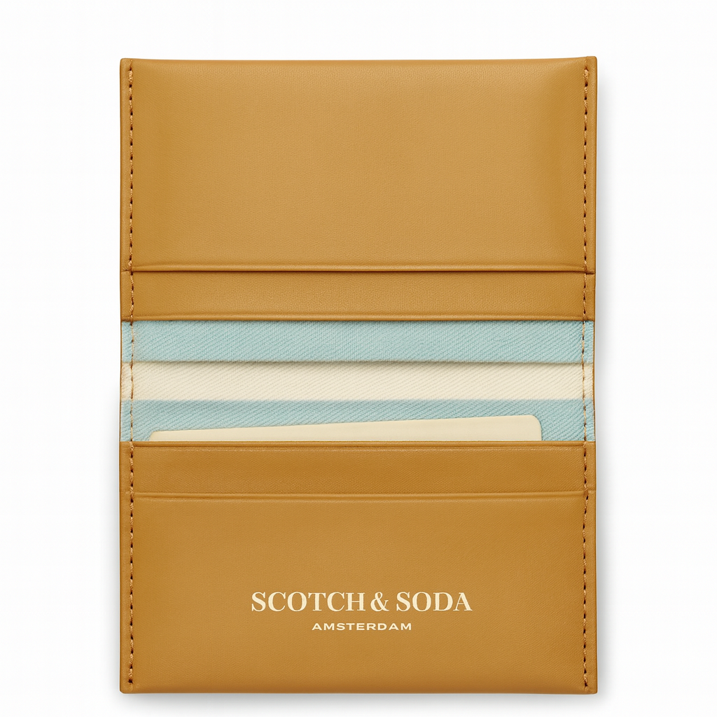Картодържател Scotch & Soda от естествена кожа
