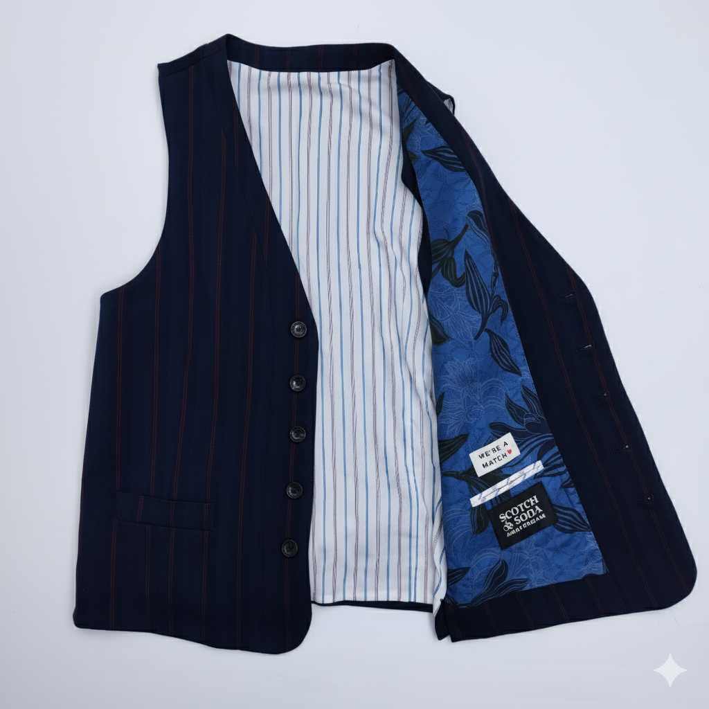 Мъжки тъмносин елек Scotch & Soda