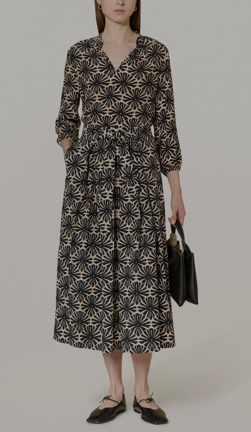 Рокля More@More Black Flowers