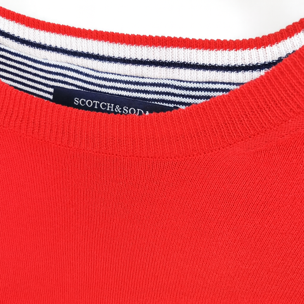 Мъжки пуловер Scotch & Soda в червен цвят