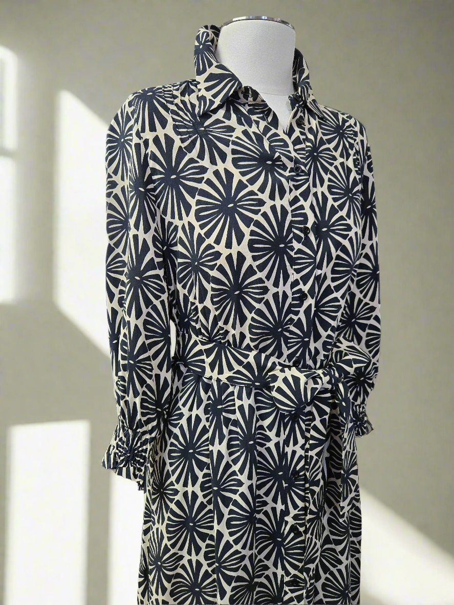 Рокля More@More Black Flowers