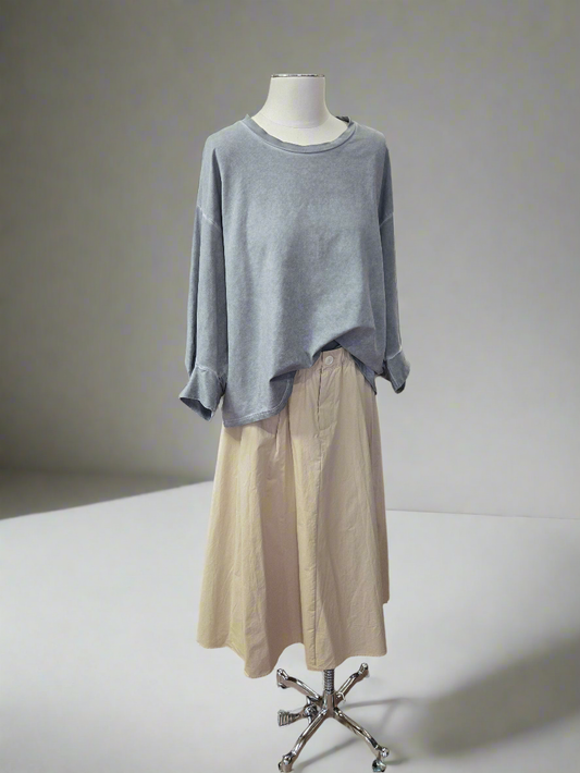 Памучна блуза Grey balloon