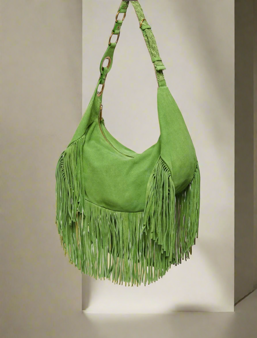 Дамска чанта от естествен велур MAX&CO