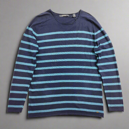 Пуловер с райета от кашмир и памук Scotch & Soda