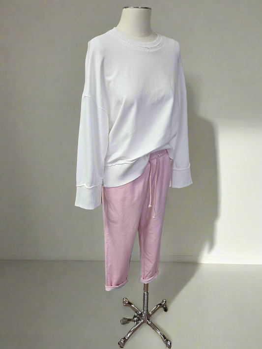 Памучна блуза White sport