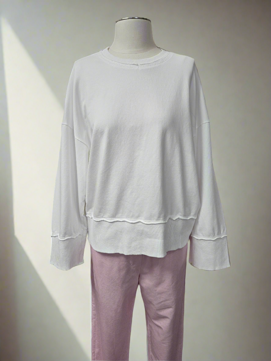 Памучна блуза White sport