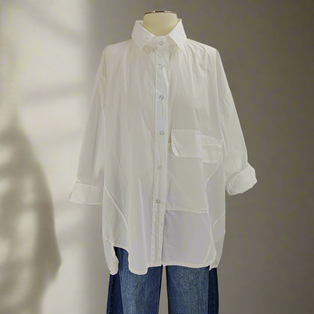 Oversized риза Gioya White