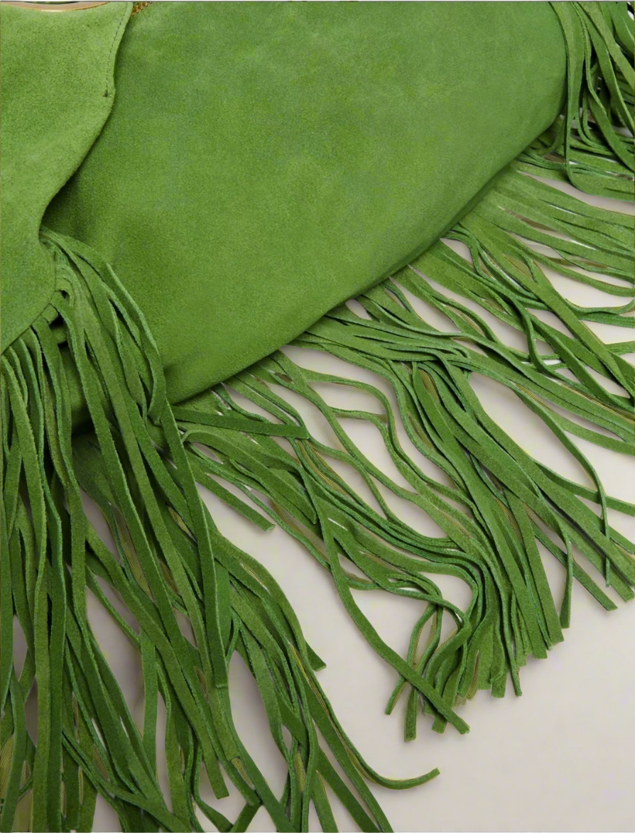 Дамска чанта от естествен велур MAX&CO