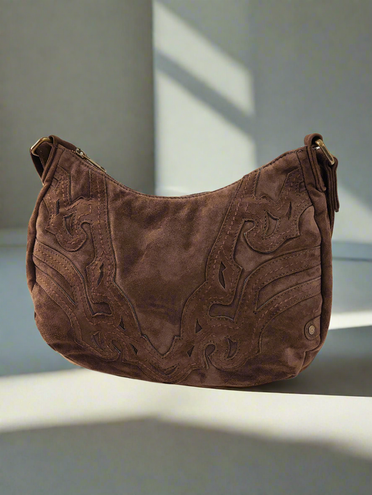 Чанта Depeche от естествен велур