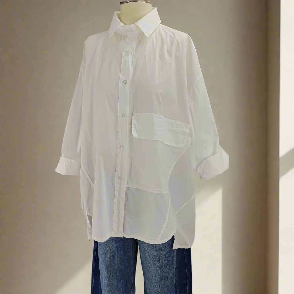 Oversized риза Gioya White