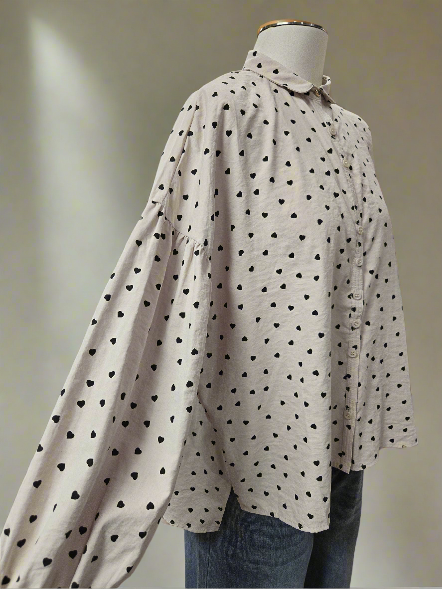 Риза Beige Hearts