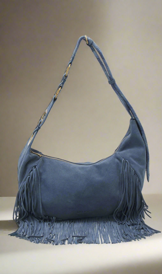 Дамска чанта от естествен велур MAX&CO