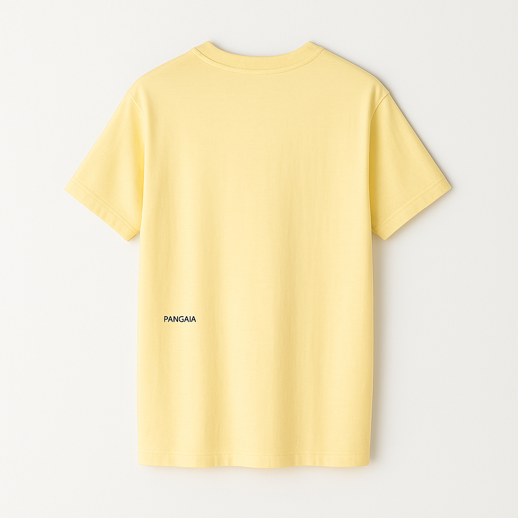 PANGAIA жълта тениска от органичен памук