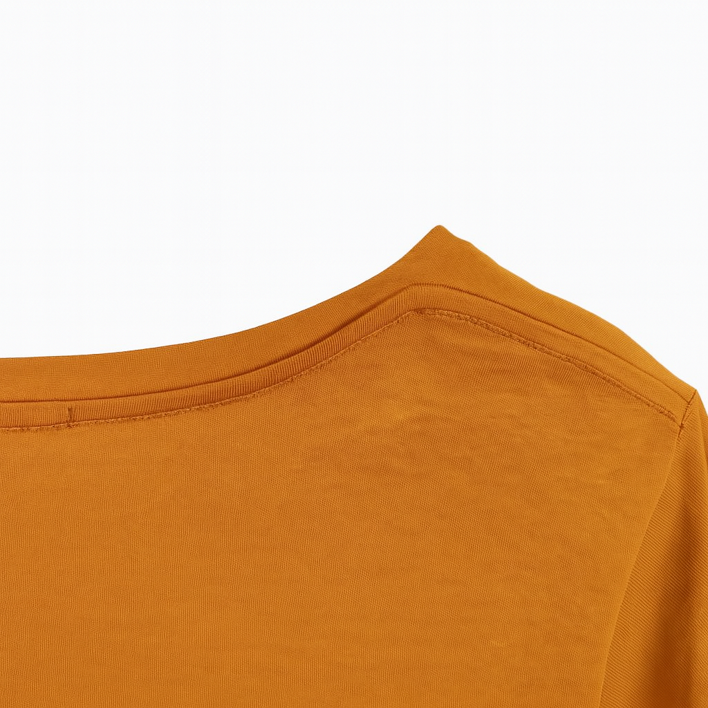 Maison Scotch дамска тениска с принт "Sunday" – горчица