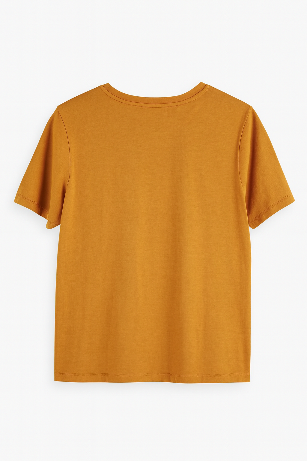 Maison Scotch дамска тениска с принт "Sunday" – горчица