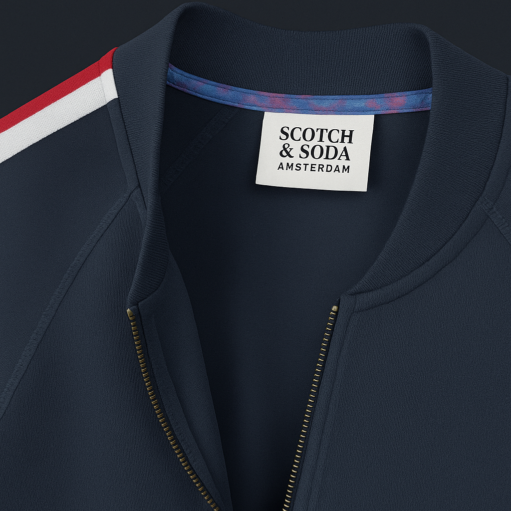 Scotch & Soda спортно яке с цип и кантове