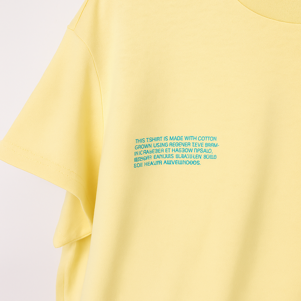 PANGAIA жълта тениска от органичен памук