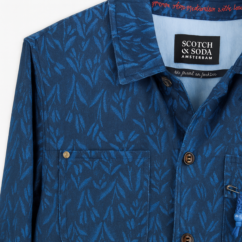 Scotch & Soda мъжка риза-яке от плътен деним