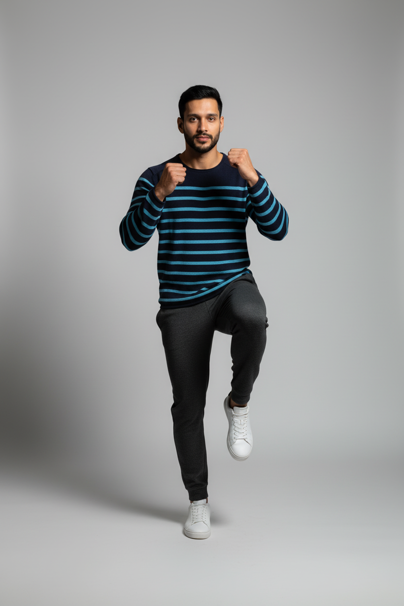 Пуловер с райета от кашмир и памук Scotch & Soda