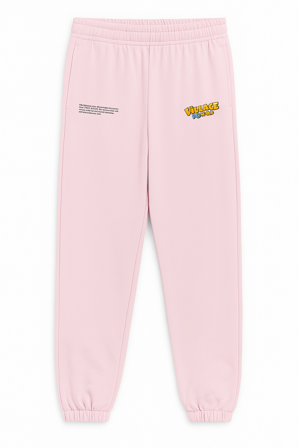 Розови спортни панталони Pangaia с графичен принт